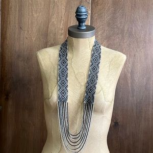 Black Beaded Necklace